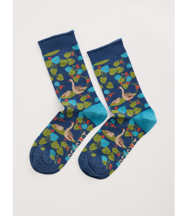 SEASALT CORNWALL •• Womens Arty Socks | Leafy Shade Squall
