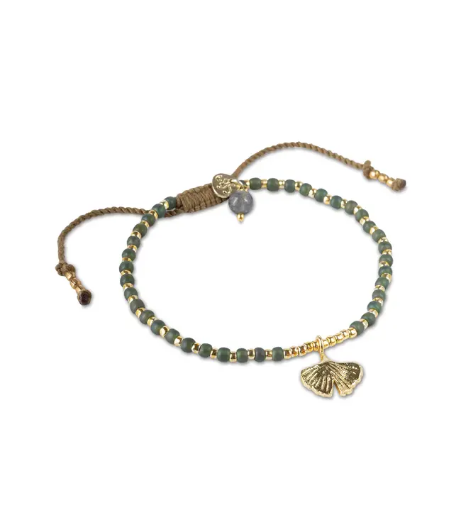 A BEAUTIFUL STORY •• Hoping Labradoriet Armband Gold Colored