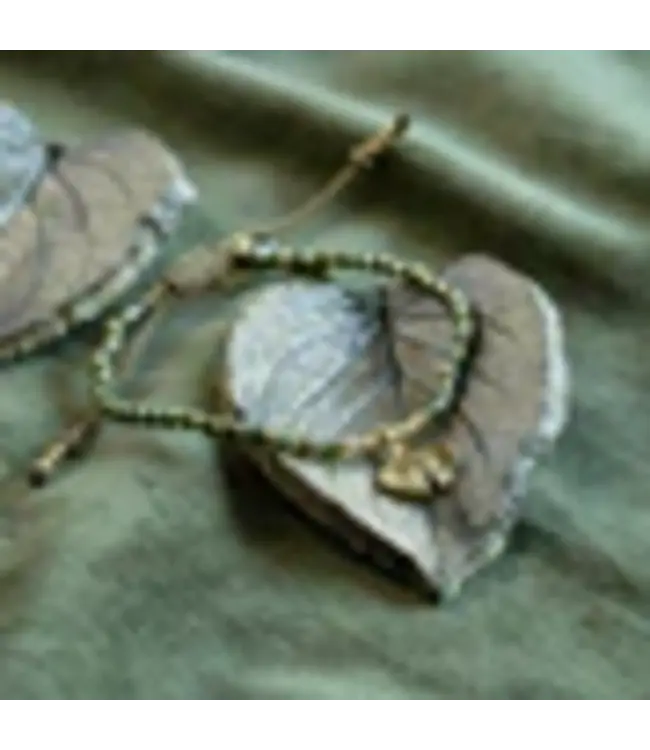 A BEAUTIFUL STORY •• Hoping Labradoriet Armband Gold Colored