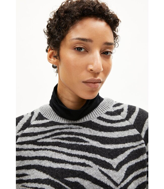 ARMEDANGELS •• Trui LILIRIAA ZEBRARAA | silver/steel-melange