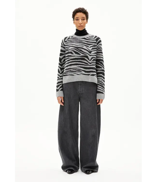 ARMEDANGELS •• Trui LILIRIAA ZEBRARAA | silver/steel-melange