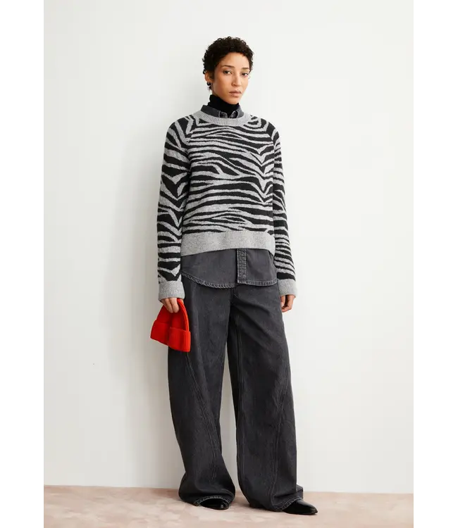 ARMEDANGELS •• Trui LILIRIAA ZEBRARAA | silver/steel-melange