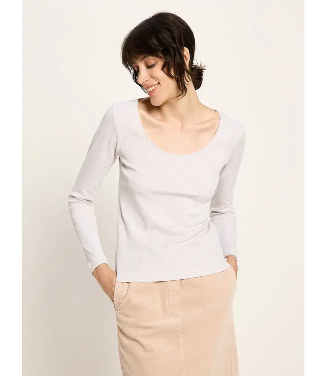 LANIUS •• Long-sleeved shirt | grey melange
