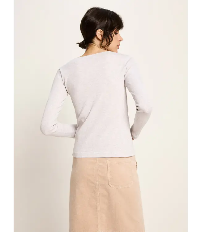 LANIUS ••  Long-sleeved shirt | grey melange