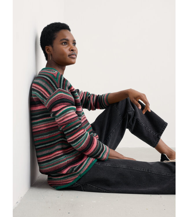 SEASALT CORNWALL •• Gestreepte trui Fruity | Ripple Marks Squash Multi