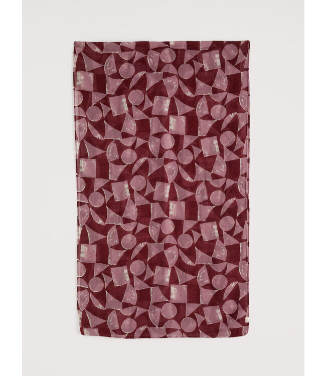 SEASALT CORNWALL •• Pretty Circle Scarf | Geo Tumble Burgundy