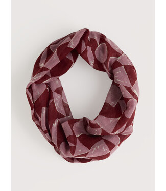 SEASALT CORNWALL •• Pretty Circle Scarf | Geo Tumble Burgundy