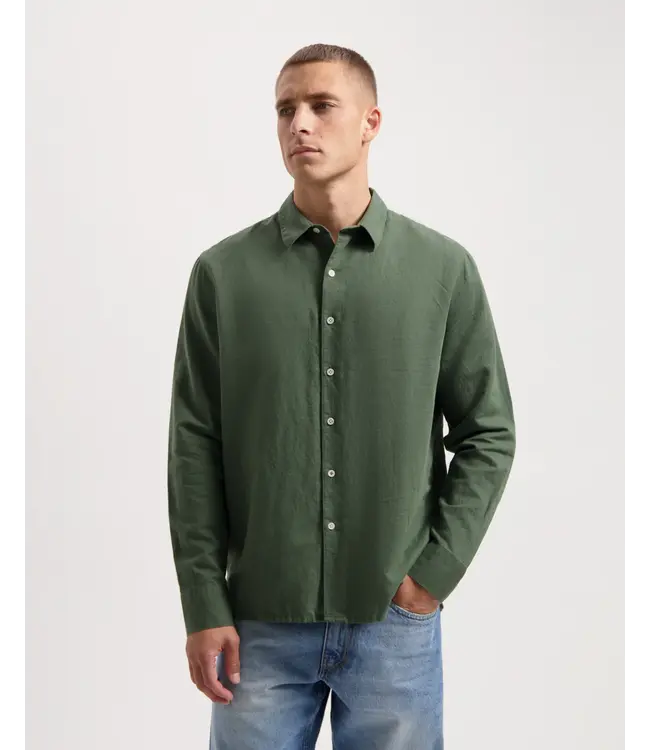 KUYICHI •• Milan Shirt | Moss Green