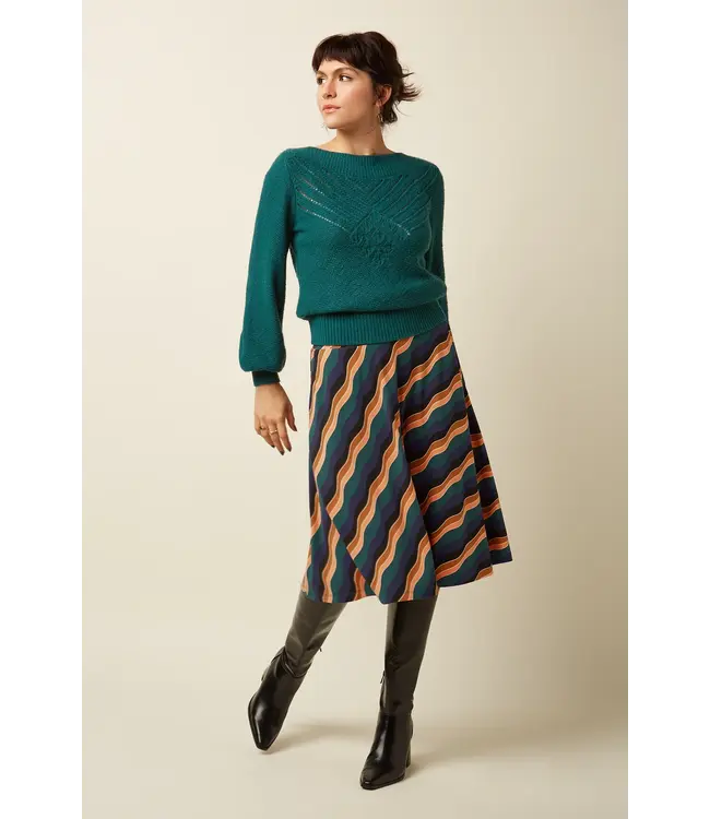 KING LOUIE •• Serena Skirt Razzle | Dragonfly Green