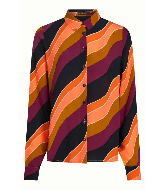 KING LOUIE •• Maisie Blouse Razzle | Beaujolais Red