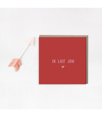 GRAFIQUELIEN •• Wenskaart Ik lief jou