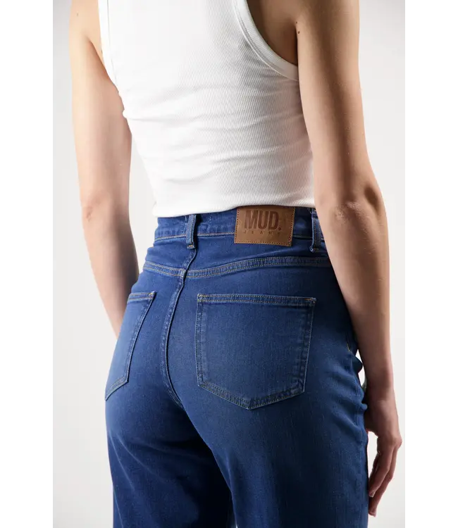 MUD Jeans •• Jeans Mams High Tapered | Stone Indigo