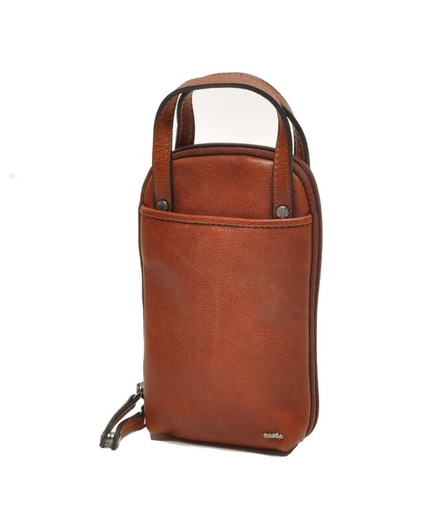 Berba •• Leren telefoontasje Lucca | Brandy