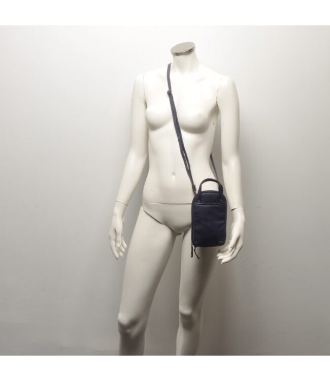 Berba •• Leren telefoontasje Lucca | Navy