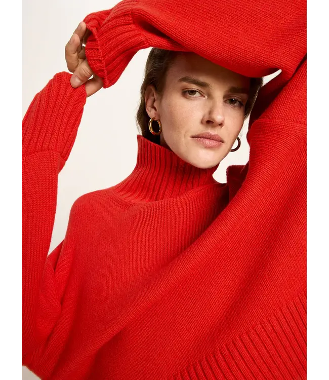 LANIUS •• Oversized sweater | Red Alert
