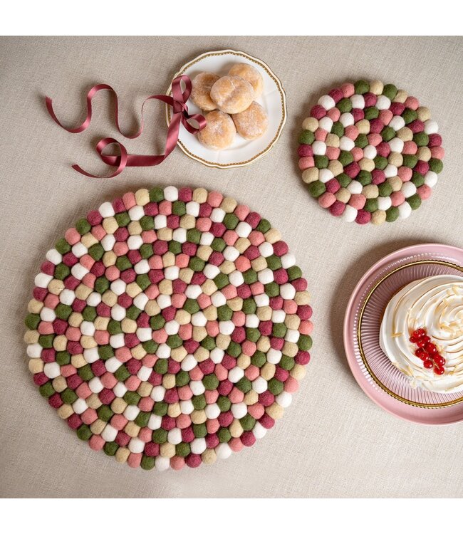 SJAAL MET VERHAAL  •• Onderzetter VB Rond | Mistletoe Dreams