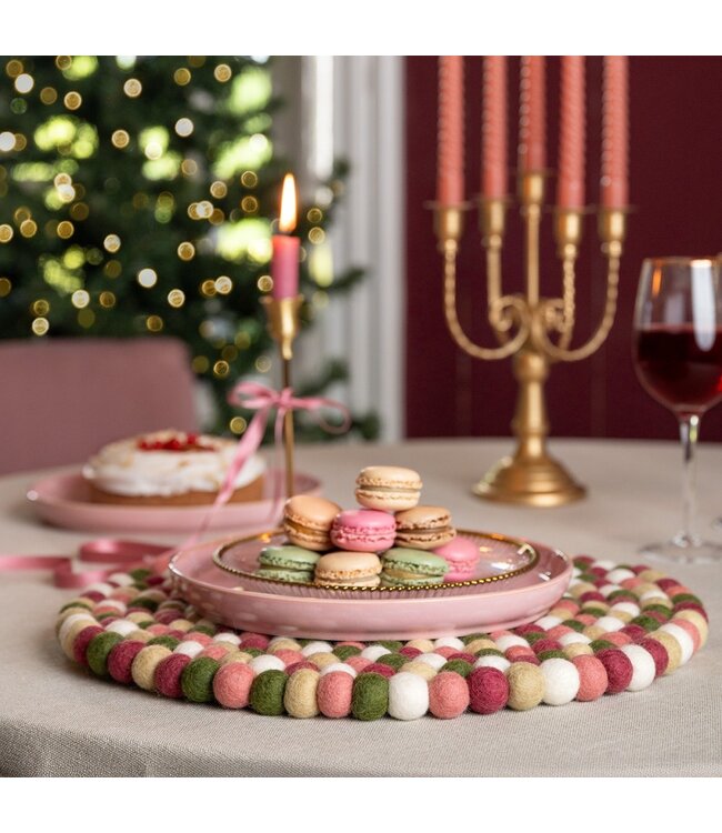 SJAAL MET VERHAAL  •• Onderzetter VB Rond | Mistletoe Dreams