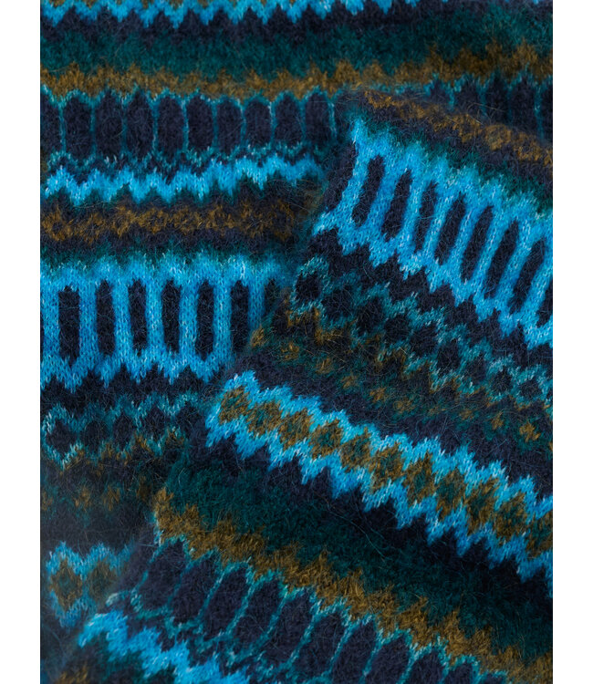 SEASALT CORNWALL •• Minimalist Scarf | Modernist Cyan Multi