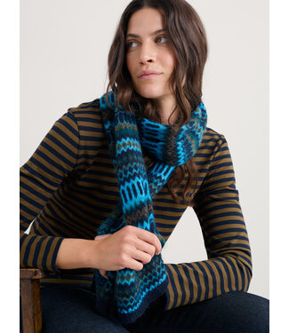SEASALT CORNWALL •• Minimalist Scarf | Modernist Cyan Multi