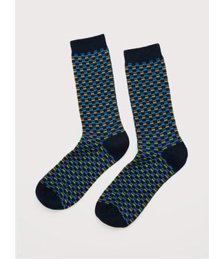 SEASALT CORNWALL •• Men's Bloomin Good Fair Isle Socks | Trigg Inkwell
