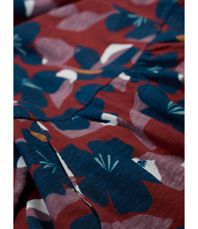 SEASALT CORNWALL •• 3/4 Jurk Enor | Marco Flower Burgundy