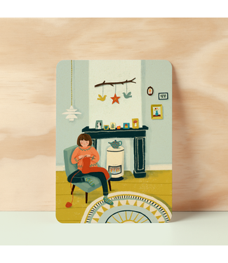 Illu-ster •• Ansichtkaart | Knitting