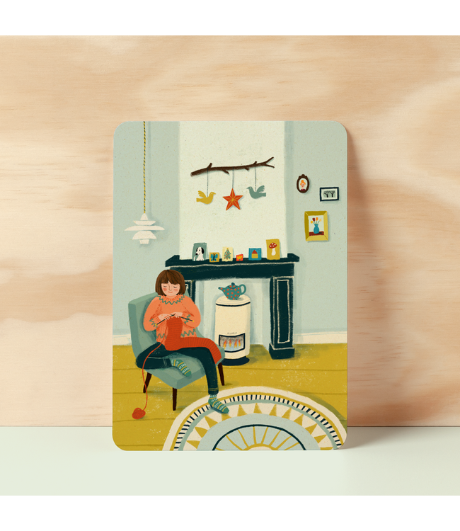 Illu-ster •• Ansichtkaart | Knitting