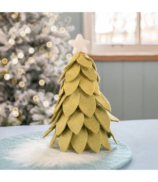 SJAAL MET VERHAAL  •• Decoratie Kerstboom | Lichtgroen