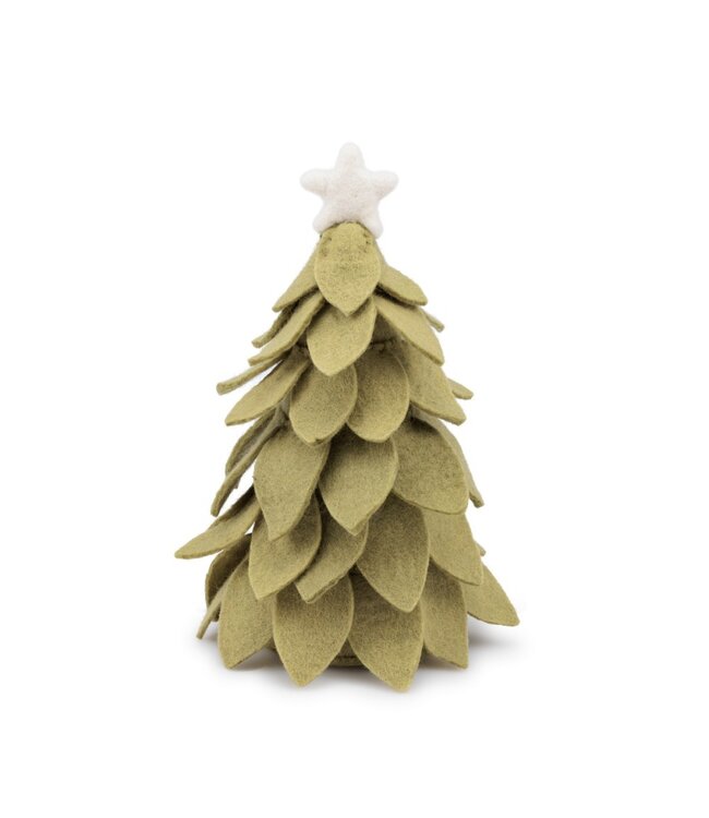 SJAAL MET VERHAAL  •• Decoratie Kerstboom | Lichtgroen