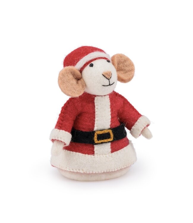 SJAAL MET VERHAAL  •• Decoratie Muis Kerstmuis