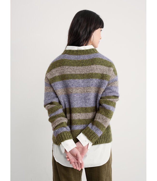 SEASALT CORNWALL •• Trui Painter Striped | Carvannel Laurel Mix
