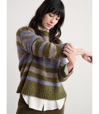 SEASALT CORNWALL •• Trui Painter Striped | Carvannel Laurel Mix