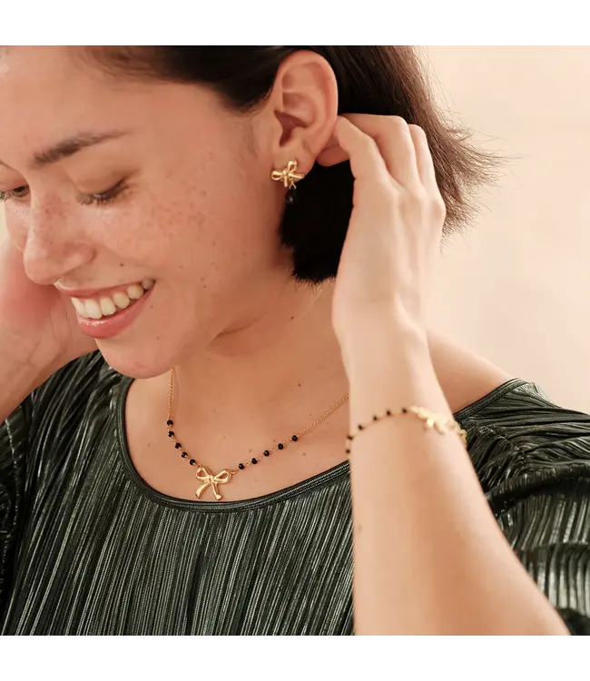 A BEAUTIFUL STORY •• Desiring Black Onyx Necklace GP