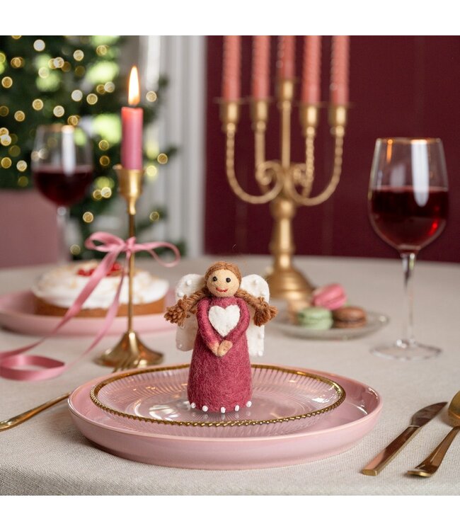 SJAAL MET VERHAAL  •• Kerstengeltje Mistletoe Dreams | in 3 verschillende kleuren