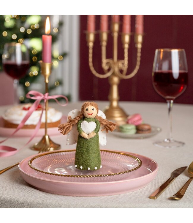 SJAAL MET VERHAAL  •• Kerstengeltje Mistletoe Dreams | in 3 verschillende kleuren