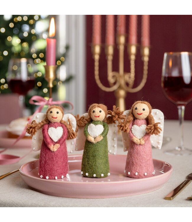 SJAAL MET VERHAAL  •• Kerstengeltje Mistletoe Dreams | in 3 verschillende kleuren