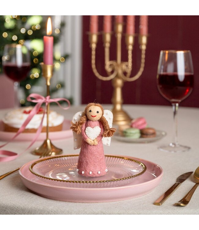 SJAAL MET VERHAAL  •• Kerstengeltje Mistletoe Dreams | in 3 verschillende kleuren