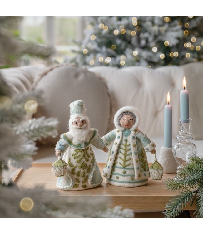 SJAAL MET VERHAAL  •• Decoratie Winterkoning