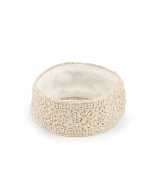 SJAAL MET VERHAAL  •• Haarband Granny Square Beige