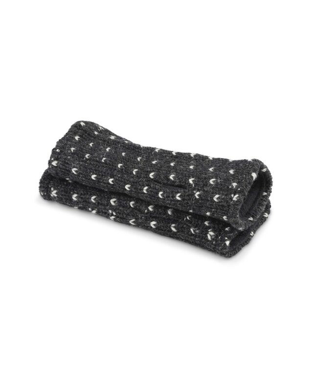 SJAAL MET VERHAAL  •• Handwarmers Lovely Antraciet Gemêleerd