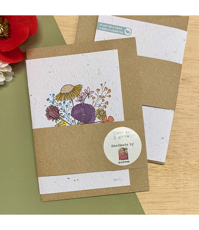 Bloom •• Bloeikaart FLOWERS IN VASE | fairtrade made