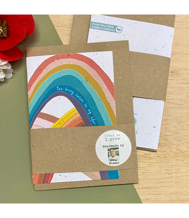 Bloom •• Bloeikaart RAINBOWS | fairtrade made