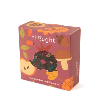 THOUGHT  •• Dames sokkenbox Autumnal | dark grey marl
