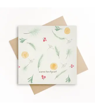 GRAFIQUELIEN •• 5 stuks Kerstkaarten | SET 5