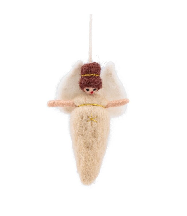 SJAAL MET VERHAAL  •• Hanger Engeltje Beige