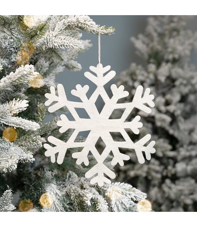 SJAAL MET VERHAAL  •• Hanger Sneeuwvlok Large