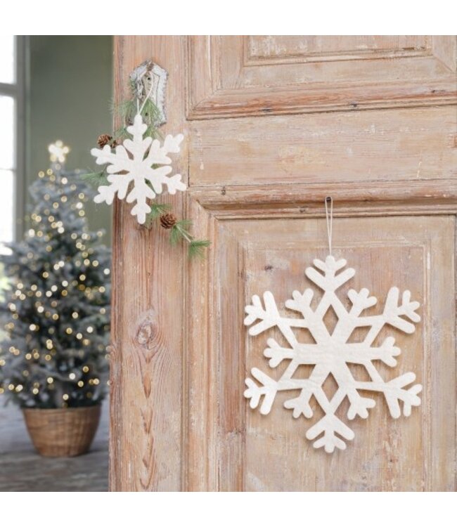 SJAAL MET VERHAAL  •• Hanger Sneeuwvlok Large