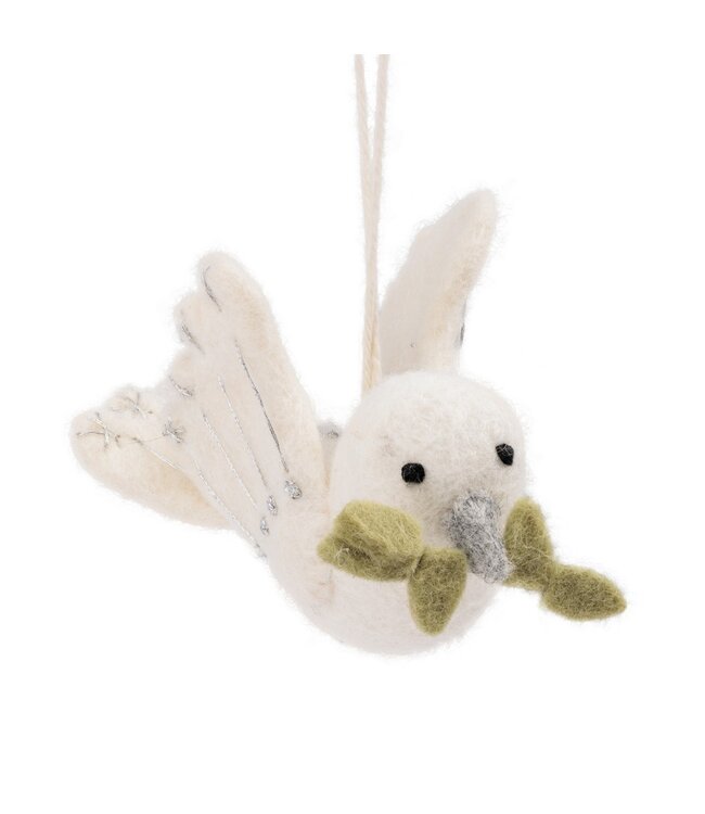 SJAAL MET VERHAAL  •• Vredesduif Zilver met Olijftakje