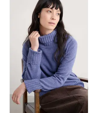 SEASALT CORNWALL •• Gebreide trui Basset Cove | Bilberry