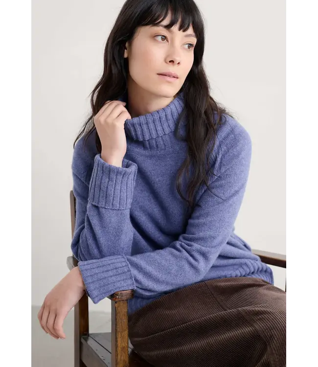 SEASALT CORNWALL •• Gebreide trui Basset Cove | Bilberry